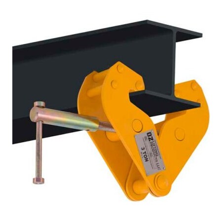 Oz Lifting Products OZ Lifting Beam Clamp 3 Ton Capacity, Fits Beam Flange Range 3.15"-12.60" OZ3BC